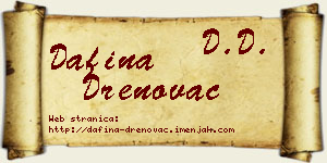Dafina Drenovac vizit kartica